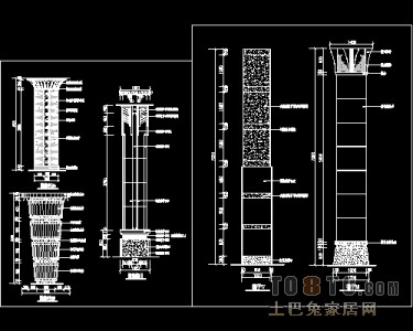 探索立柱装修装潢新领域，精美图纸与图片展示