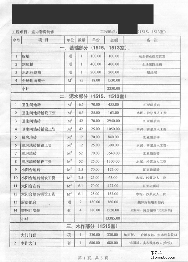 装修装潢工程价格详解与报价指南